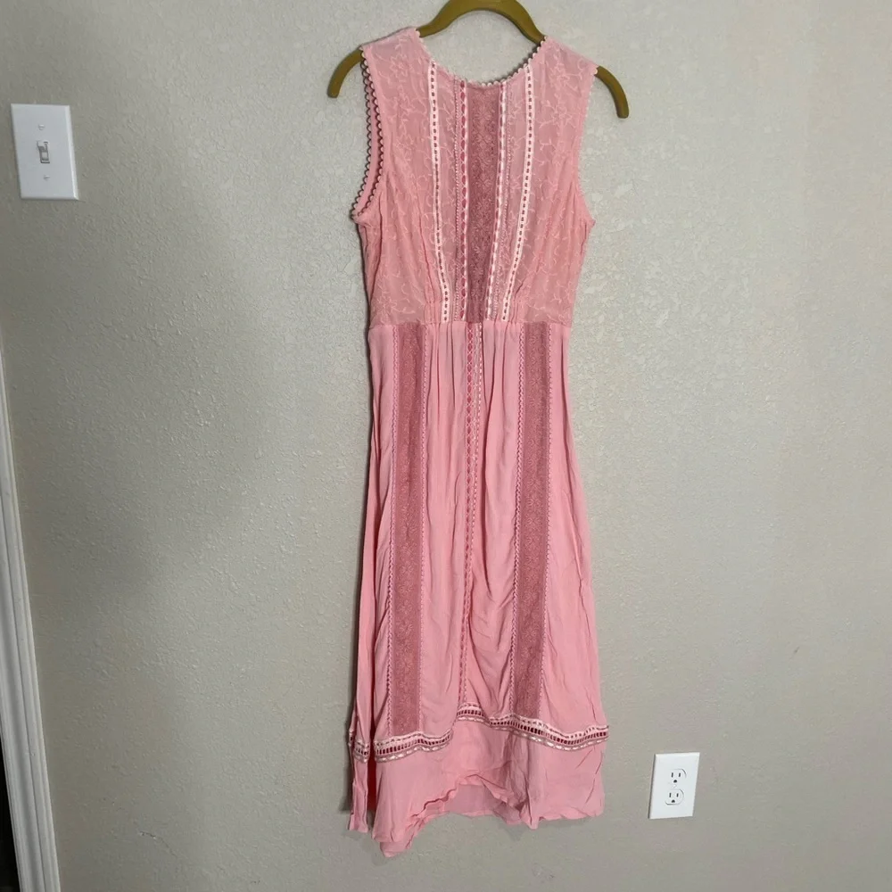 Anthropologie Blank London Pink Boho Midi Maxi Dress NwT Sample Small
